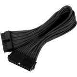 SilverStone 24-Pin ATX verlengkabel 30cm Zwart, PP07-MBB, Lite retail