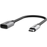 Sitecom USB-C naar USB-A adapter met kabel Zwart, 0,15 meter