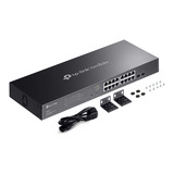 TP-Link Omada SG2218P JetStream 18-poorts Gigabit Smart Switch Zwart, 16x PoE+, 2x Gigabit SFP