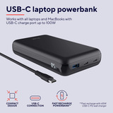 Trust Laro 100W Laptop Powerbank USB-C Power Delivery Zwart, 20.000 mAh