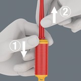 Wera Kraftform Kompakt VDE 16 Torque extra slim 1 Tool Finder schroevendraaier Rood/geel, 16‑delig