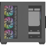XYZ PC Gear Tesseract X midi tower behuizing Zwart | 2x USB-A | 1x USB-C | Tempered Glass