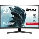 iiyama G-Master Red Eagle G2766HSU-B1 27" curved gaming monitor Zwart, 165 Hz, HDMI, DisplayPort, USB, Audio, FreeSync