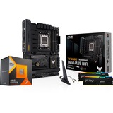 ALTERNATE Upgrade Kit B650-PLUS WiFi / Ryzen 7 7800X3D / 32 GB Zwart/lichtoranje, Moederbord, CPU, Geheugen