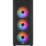 Aerocool Designer v2 midi tower behuizing Zwart | 2x USB-A | RGB | Window