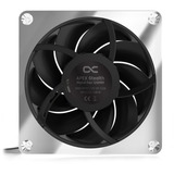 Alphacool Apex Stealth Metal case fan Chroom/zwart, 4-pin PWM fan-connector