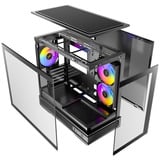 Antec C2M ARGB mini tower behuizing Zwart | 1x USB-A | 1x USB-C | Tempered Glass
