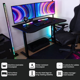 Arozzi Arena Medium Gaming Desk - Pure Black Zwart