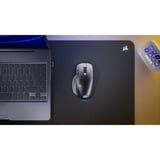 Corsair NIGHTSWORD v2 WIRELESS SD Stream Deck-gamingmuis Zwart, 100 - 33.000 DPI, 8K Hz, RGB, USB, 2.4GHz, Bluetooth 5.2 + LE 