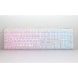 Ducky One 3 Classic Pure White RGB mechanisch toetsenbord Wit, US lay-out (QWERTY), Cherry MX Silent Red, 100%, RGB led, Double-shot PBT, Hot-swappable, QUACK Mechanics
