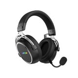 Hator Hypergang 3 Wireless over-ear gaming headset Zwart, RGB, 2.4GHz / Bluetooth / USB