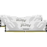 Kingston FURY 32 GB DDR5-6400 Kit werkgeheugen Wit, KF564C32RWK2-32, Renegade, XMP