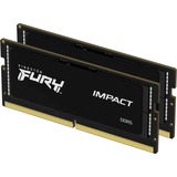 Kingston FURY 64 GB DDR5-5600 Kit laptopgeheugen Zwart, KF556S40IBK2-64, Impact