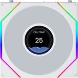 Lian Li UNI FAN TL LCD FLEX RGB case fan Wit, 124 x 120 x 28 mm, PWM