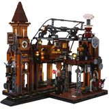 Lumibricks Steampunk World - Steampunk Train Station Constructiespeelgoed F9007V2.0