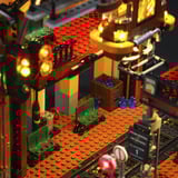 Lumibricks Steampunk World - Steampunk Train Station Constructiespeelgoed F9007V2.0