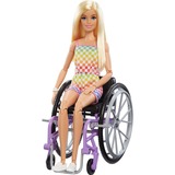 Mattel Barbie Fashionistas - Barbie met een paarse rolstoel #194 Pop 