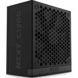 NZXT C1200 Gold ATX 3.1, 1200 Watt voeding  Zwart, 1x 12VHPWR, 3x PCIe, kabelmanagement