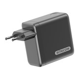 Sitecom 140W GaN Power Delivery Wall Charger with full color LED display Zwart
