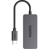 Sitecom USB-C naar 4x USB-C 10 Gbps Power Delivery usb-hub Grijs