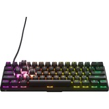 SteelSeries Apex Pro Mini RGB mechanisch gaming toetsenbord Zwart, US lay-out (QWERTY), SteelSeries OmniPoint 2.0, 60%, 60%, RGB leds, Double Shot PBT Keycaps