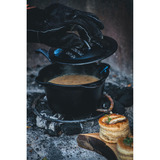 The Windmill Onderzetter Zwart, 22 cm, Gepoedercoat staal