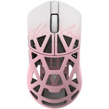 WLMouse Beast X Medium V2 Wireless Gaming Mouse - Pink/White Roze/wit, 50 - 50.000 dpi, 8K, 2.4GHz / USB-C