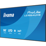 iiyama ProLite LE9864UHS-B1AG 98" 4K Ultra HD Public Display Zwart, HDMI, USB-C, WiFi, LAN, Audio, Android 14 OS