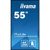 iiyama ProLite LH5560UHS-B2AG 54.6" 4K Ultra HD Public Display Zwart (mat), HDMI, LAN, WiFi, USB, Audio, Android 11