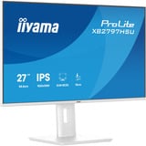 iiyama ProLite XB2797HSU-W1 27" monitor Wit (mat), 120 Hz, HDMI, DisplayPort, USB, Audio