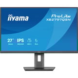 iiyama ProLite XB2797QSN-B1 27" monitor Zwart, 75 Hz, HDMI, DisplayPort, USB-C, LAN, Audio