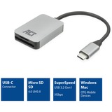 ACT Connectivity USB-C kaartlezer voor SD en micro SD, SD 4.0 UHS-II Aluminium