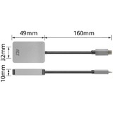 ACT Connectivity USB-C kaartlezer voor SD en micro SD, SD 4.0 UHS-II Aluminium