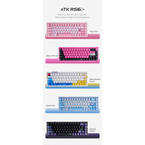 ATK RS6 Ultra+ Series Aluminum Magnetic Switch Keyboard - Azure Fairy Lichtblauw, US lay-out (QWERTY), 80% (TKL)