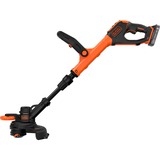 BLACK+DECKER 18V Trimmer met 2 messen en accu grastrimmer Zwart/oranje, 25 cm, accu inbegrepen