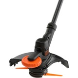 BLACK+DECKER 18V Trimmer met 2 messen en accu grastrimmer Zwart/oranje, 25 cm, accu inbegrepen