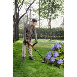 BLACK+DECKER 18V Trimmer met 2 messen en accu grastrimmer Zwart/oranje, 25 cm, accu inbegrepen