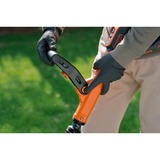 BLACK+DECKER 18V Trimmer met 2 messen en accu grastrimmer Zwart/oranje, 25 cm, accu inbegrepen