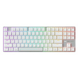 CHERRY XTRFY MX 8.2 Pro TMR, gaming toetsenbord Wit, US lay-out, Cherry MK Crystal, 80% (TKL), 8K, Hot-swap, RGB, PBT, 2.4 GHz / Bluetooth / USB