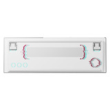 CHERRY XTRFY MX 8.2 Pro TMR, gaming toetsenbord Wit, US lay-out, Cherry MK Crystal, 80% (TKL), 8K, Hot-swap, RGB, PBT, 2.4 GHz / Bluetooth / USB