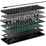 Corsair K65 PRO MINI RGB mechanisch gaming toetsenbord Zwart, US lay-out (QWERTY), Corsair OPX, 65%, RGB leds, 65%, PBT double-shot