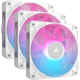 Corsair iCUE LINK RX120 RGB Triple Refurbished case fans Wit, 3 stuks, 120 x 120 x 25 mm, PWM, 3 stuks, Incl. Hub