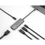 DeLOCK USB Type-C Docking Station 8K Donkergrijs, HDMI, USB, PD 3.0 100 W