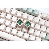 Ducky One 3 Matcha TKL mechanisch toetsenbord Crème, US lay-out (QWERTY), Cherry MX Blue, 80% (TKL)	, PBT Double Shot, hot swap