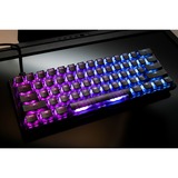 Ducky One 3 Mini Aura RGB mechanisch toetsenbord Zwart, US lay-out (QWERTY), Cherry MX Silent Red, 60%, 60%, ABS Double Shot, hot swap