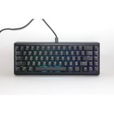 Ducky ProjectD Tinker 65 met QMK/VIA RGB mechanisch toetsenbord Zwart, US lay-out (QWERTY), Cherry MX Brown, 65%, RGB leds, Double-shot PBT, Hot-swappable, Gasket mount