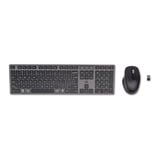 HP 720 Multi-Device Rechargeable Wireless Keyboard and Mouse Combo, desktopset Zwart, EU lay-out (QWERTY), Scissor switches, 4000 Dpi, 2.4 GHz / Bluetooth 5.0