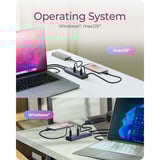 ICY BOX IB-HUB1450-C31 usb-hub Antraciet