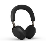 Jabra Evolve3 75 on-ear headset Zwart, Unified Communications (UC), Link390 USB-C, Wireless Charger
