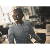 Jabra Evolve3 75 on-ear headset Zwart, Unified Communications (UC), Link390 USB-C, Wireless Charger